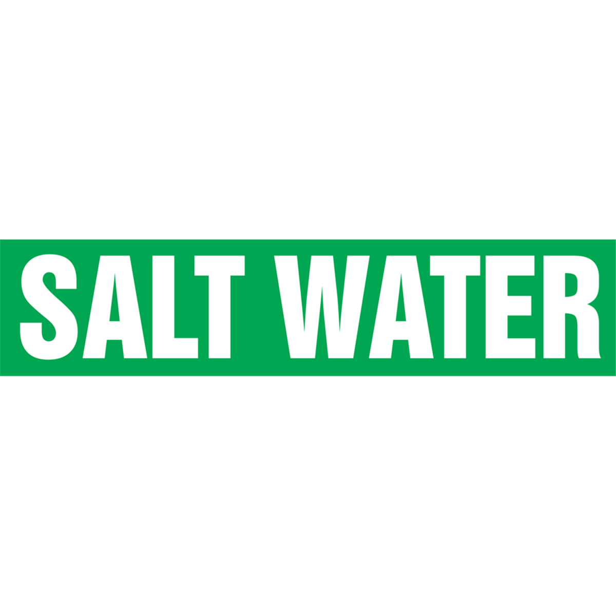 Self Stick Pipe Marker - Salt Water, Outside Dia. 8" - 10", RPK619SSH